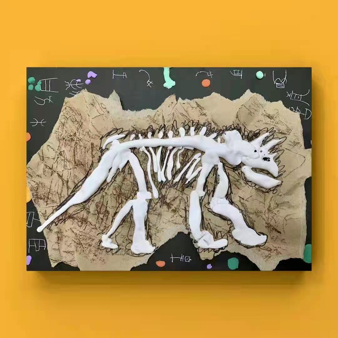 美术作品-恐龙化石