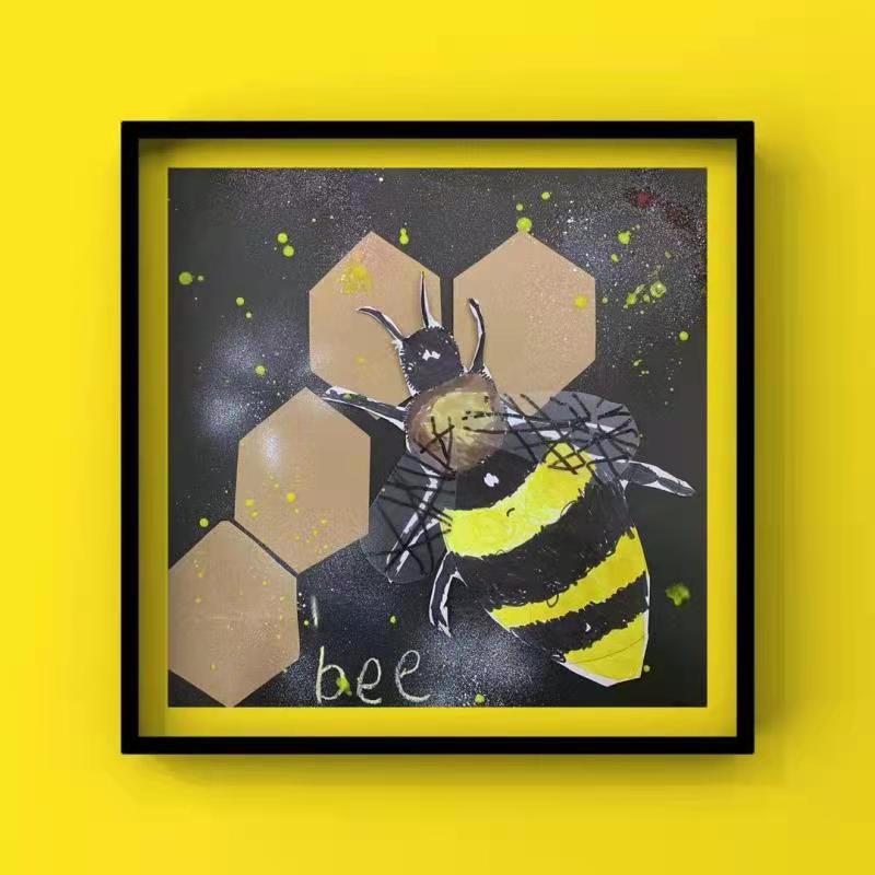 美术作品-蜜蜂嗡嗡嗡